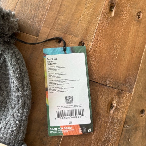 NWT Cotopaxi Tozo Heather Grey Beanie - OS - Picture 2 of 3